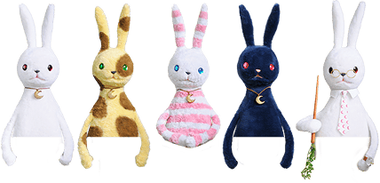ルナルナのマスコット「ルナうさ」の集合画像