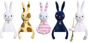 ルナルナのマスコット「ルナうさ」の集合画像